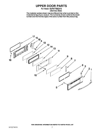 Diagram for MGR6775BDS19