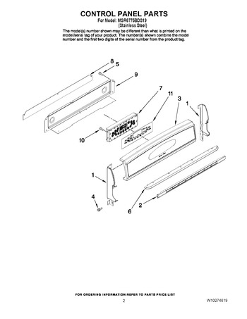 Diagram for MGR6775BDS19