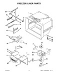 Diagram for 03 - Freezer Liner Parts