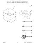 Diagram for 10 - Motor And Ice Container Parts