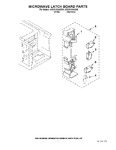 Diagram for 04 - Microwave Latch Board Parts