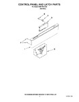 Diagram for 02 - Control Panel And Latch Parts