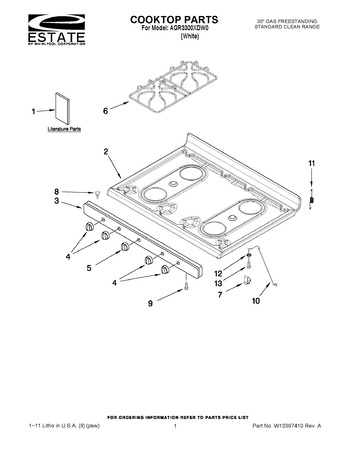 Diagram for AGR3300XDW0