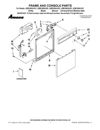 Diagram for ADB1000AWD1