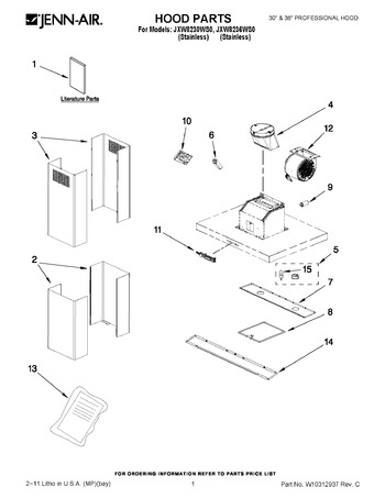 Diagram for JXW8236WS0