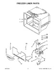 Diagram for 04 - Freezer Liner Parts