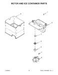 Diagram for 10 - Motor And Ice Container Parts