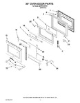 Diagram for 07 - 30`` Oven Door Parts