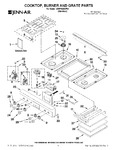 Diagram for 01 - Cooktop, Burner And Grate Parts