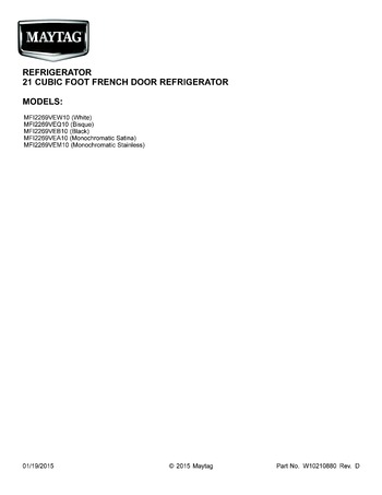 Diagram for MFI2269VEW10