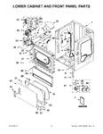 Diagram for 03 - Lower Cabinet And Front Panel Parts