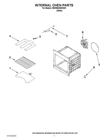 Diagram for MEW6630DDW20