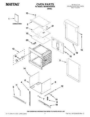 Diagram for MEW6630DDW20