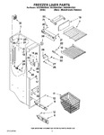 Diagram for 04 - Freezer Liner Parts