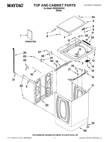 Diagram for MVWC450XW1