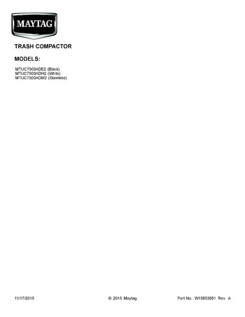 Diagram for MTUC7500ADE2