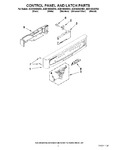 Diagram for 02 - Control Panel And Latch Parts