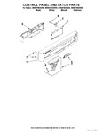 Diagram for 02 - Control Panel And Latch Parts