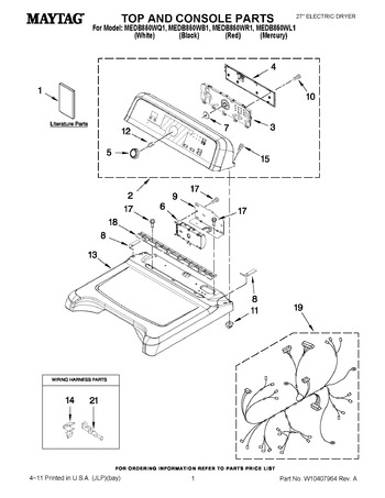 Diagram for MEDB850WB1