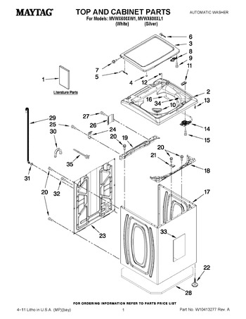 Diagram for MVWX600XL1