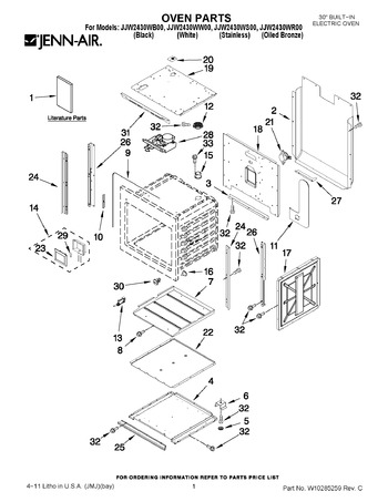 Diagram for JJW2430WR00