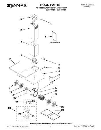 Diagram for JXW6036WR0