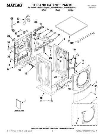 Diagram for MHWE450WJ02