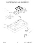 Diagram for 02 - Cooktop, Burner And Grate Parts