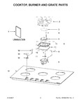 Diagram for 02 - Cooktop, Burner And Grate Parts