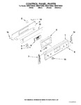 Diagram for 02 - Control Panel Parts