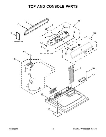 Diagram for YMEDB755DW1