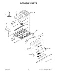 Diagram for 02 - Cooktop Parts