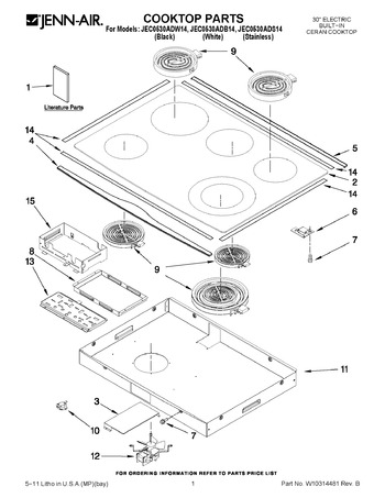 Diagram for JEC0530ADB14