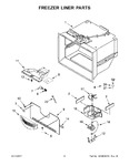 Diagram for 04 - Freezer Liner Parts