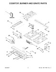 Diagram for 02 - Cooktop, Burner And Grate Parts