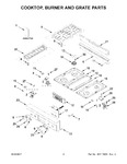 Diagram for 02 - Cooktop, Burner And Grate Parts