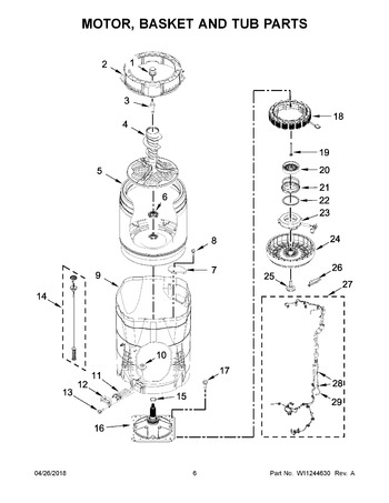 Diagram for MVWB965HW0