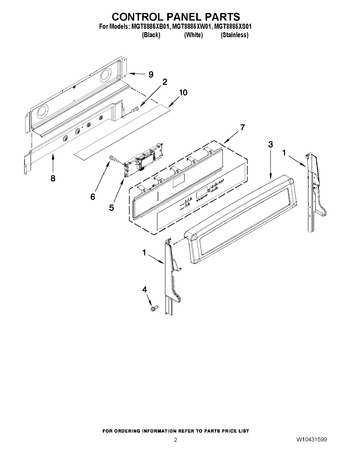 Diagram for MGT8885XW01