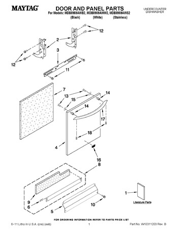 Diagram for MDB8959AWB2