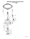 Diagram for 04 - Gearcase, Motor And Pump Parts