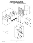 Diagram for 08 - Dispenser Front Parts