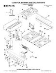 Diagram for 01 - Cooktop, Burner And Grate Parts