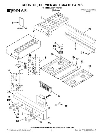 Diagram for JGRP430WP01