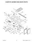 Diagram for 03 - Cooktop, Burner And Grate Parts