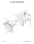 Diagram for 08 - 30" Oven Door Parts