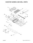 Diagram for 03 - Cooktop, Burner, And Grill Parts