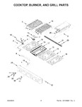 Diagram for 03 - Cooktop, Burner, And Grill Parts