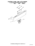 Diagram for 02 - Control Panel And Latch Parts