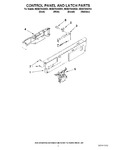 Diagram for 02 - Control Panel And Latch Parts