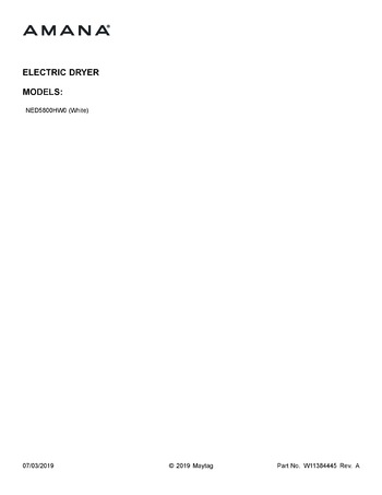 Diagram for NED5800HW0